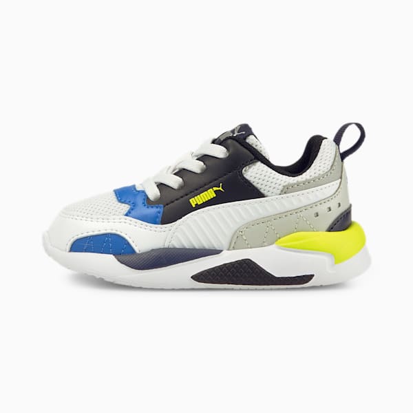 Tenis X-Ray 2 Square para Bebé, Puma White-Puma Black-Nebulas Blue-Puma Silver, extralarge