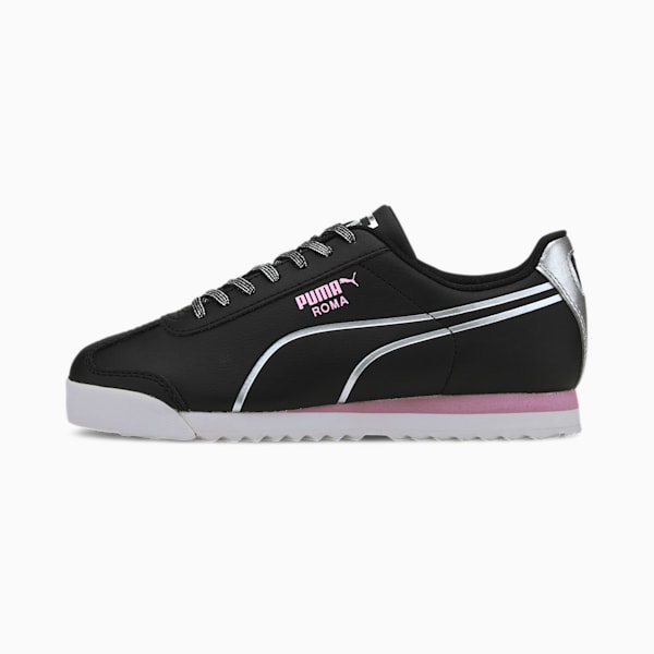 Roma Shine Sneakers JR, Puma Black-Puma Silver, extralarge