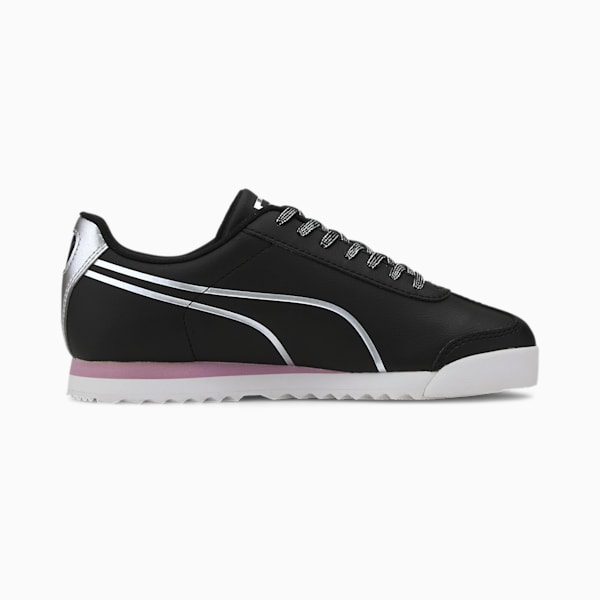 Roma Shine Sneakers JR, Puma Black-Puma Silver, extralarge