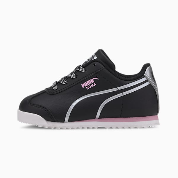 Roma Shine Toddler Shoes, Puma Black-Puma Silver, extralarge