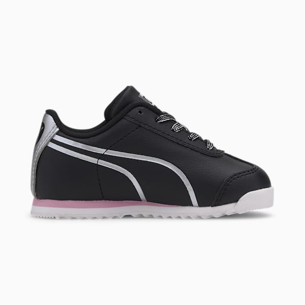 Roma Shine Toddler Shoes, Puma Black-Puma Silver, extralarge