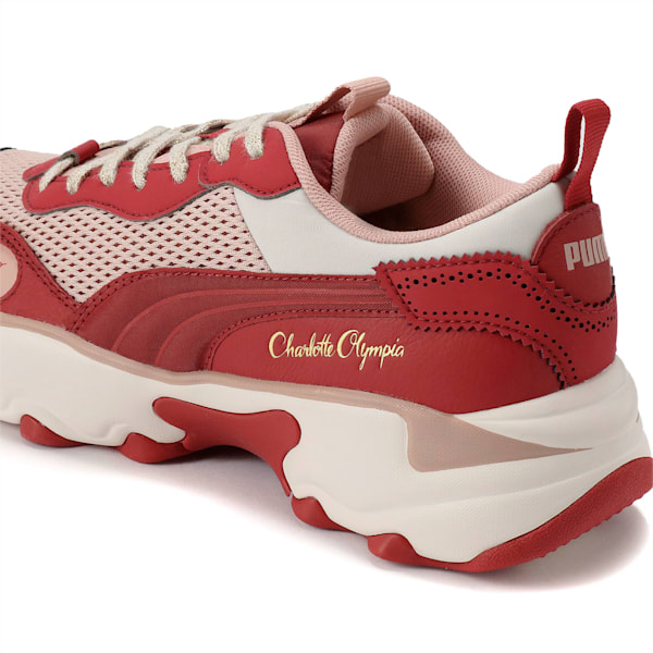 PUMA x CHARLOTTE OLYMPIA Pulsar Women's Sneakers, Red Dahlia-Red Dahlia-Whisper White, extralarge