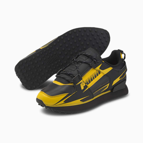 PUMA x CENTRAL SAINT MARTINS Mile Rider Women's Sneakers, Puma Black-Super Lemon, extralarge