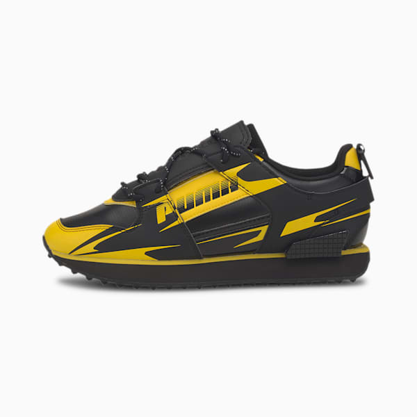 PUMA x CENTRAL SAINT MARTINS Mile Rider Women's Sneakers, Puma Black-Super Lemon, extralarge