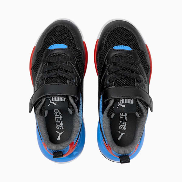 X-Ray Lite IMEVA Kids' Shoes, Puma Black-Puma Black-Nebulas Blue-Urban Red-Puma Silver, extralarge-IND