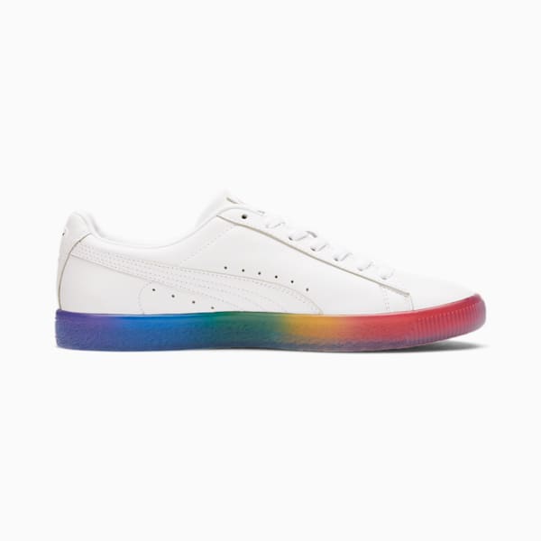 Clyde Pride NYC Sneakers, Puma White-High Risk Red-Prism Violet, extralarge
