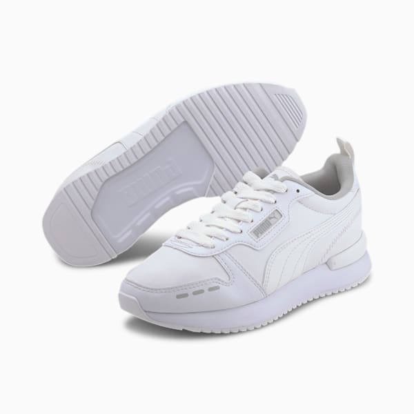 PUMA R78 SL Sneakers Big Kids, Puma White-Puma White-Gray Violet, extralarge