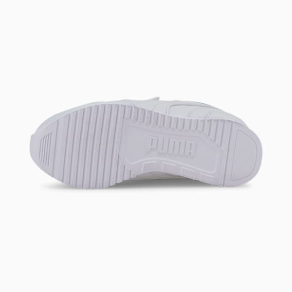 PUMA R78 Little Kids' Shoes, Puma White-Puma White-Gray Violet, extralarge