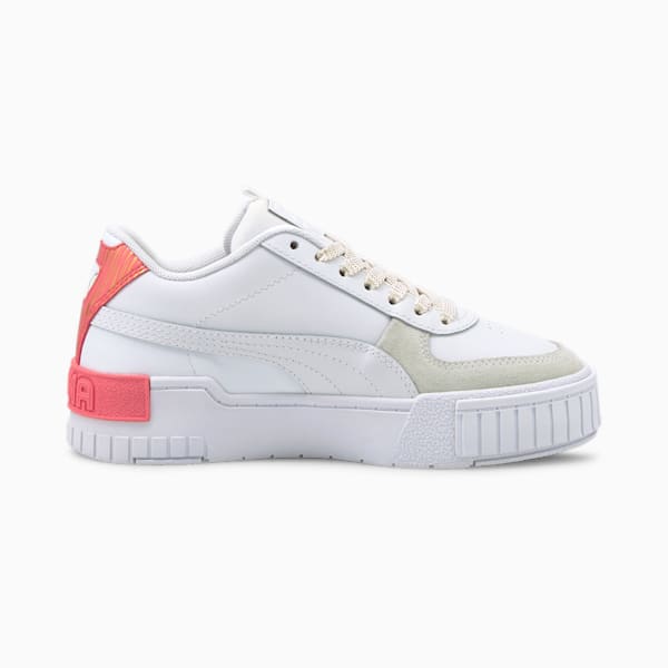 Cali Sport Fireworks Sneakers JR, Puma White-Sun Kissed Coral, extralarge