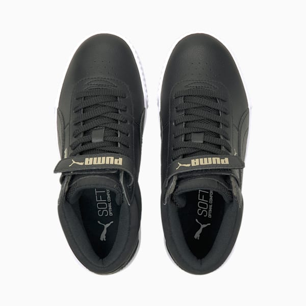 Carina Mid Youth Trainers, Puma Black-Puma Black-Puma Team Gold, extralarge-GBR