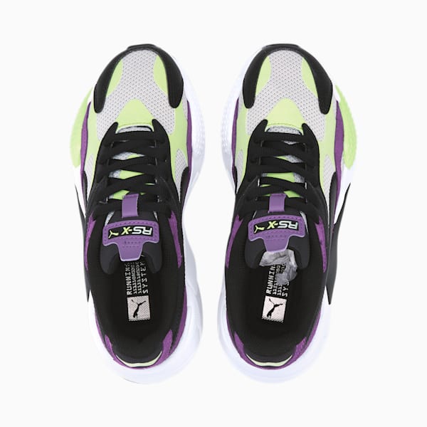 RS-X³ Bright Sneakers JR, Sharp Green-Ultra Violet-Puma Black, extralarge