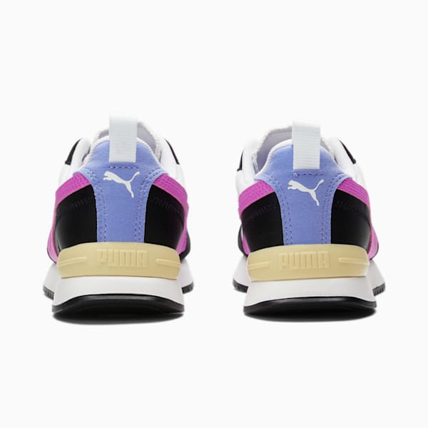 PUMA R78 Women's Sneakers, Puma White-Electric Orchid-Puma Black, extralarge