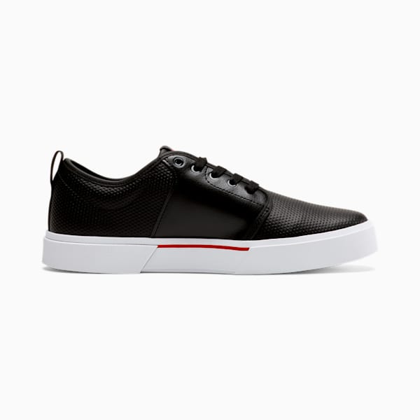 El Rey II Perforated Slip-On Shoes, Puma Black-High Risk Red, extralarge