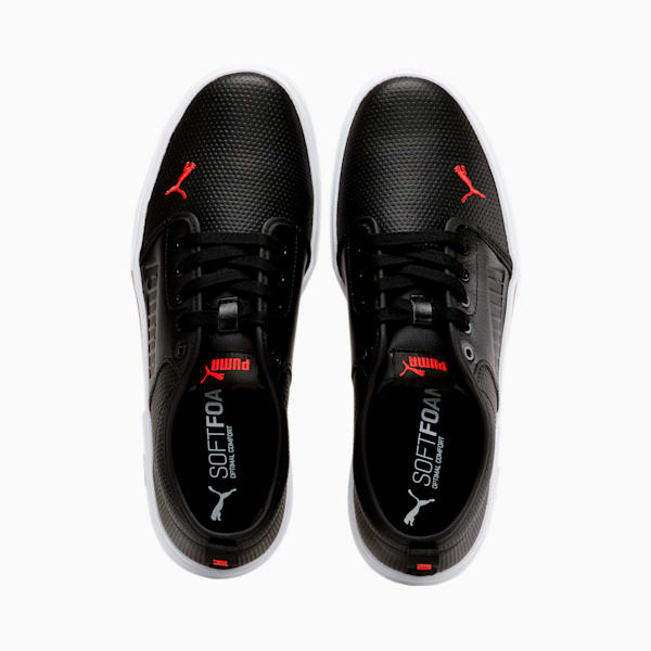 El Rey II Perforated Slip-On Shoes, Puma Black-High Risk Red, extralarge