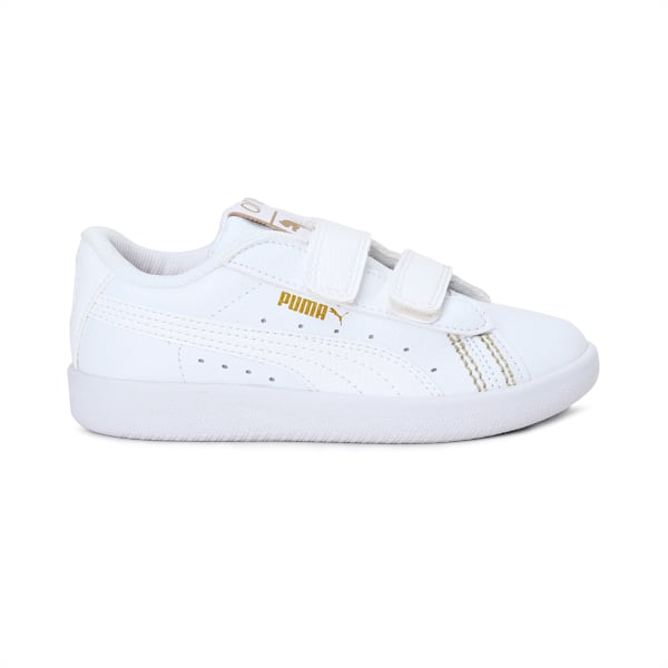 Basket Classic one8 Kid's Sneakers, Puma White-Puma Team Gold, extralarge-IND