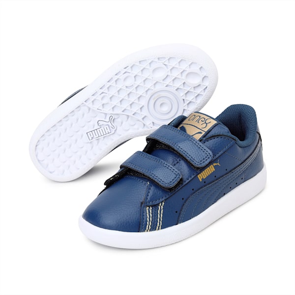 Basket Classic one8 Kid's Sneakers, Dark Denim-Puma Team Gold, extralarge-IND