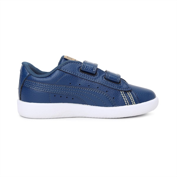 Basket Classic one8 Kid's Sneakers, Dark Denim-Puma Team Gold, extralarge-IND