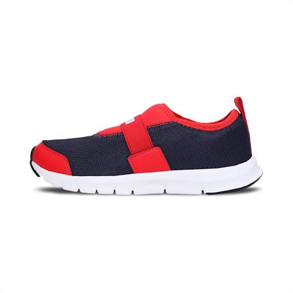 Flex Youth Shoes, Peacoat-High Risk Red-Puma White, extralarge-IND