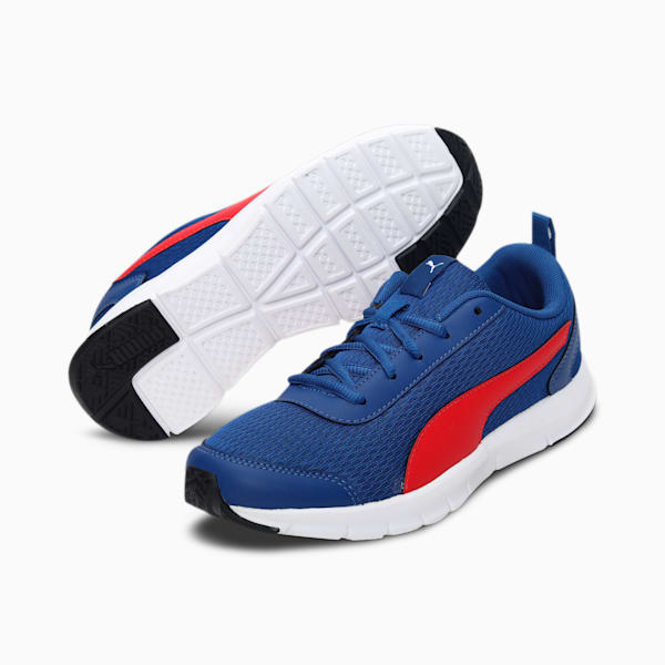Racer Youth Sneakers, Limoges-High Risk Red-Puma White, extralarge-IND