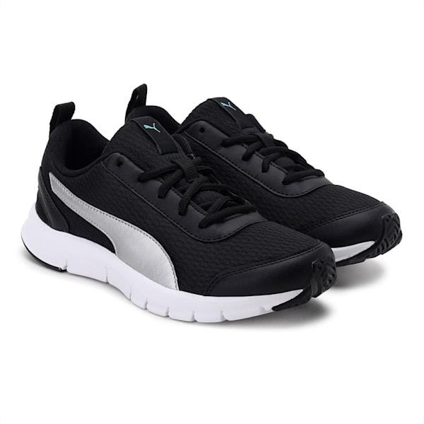 Racer Youth Sneakers, Puma Black-ARUBA BLUE-Silver, extralarge-IND