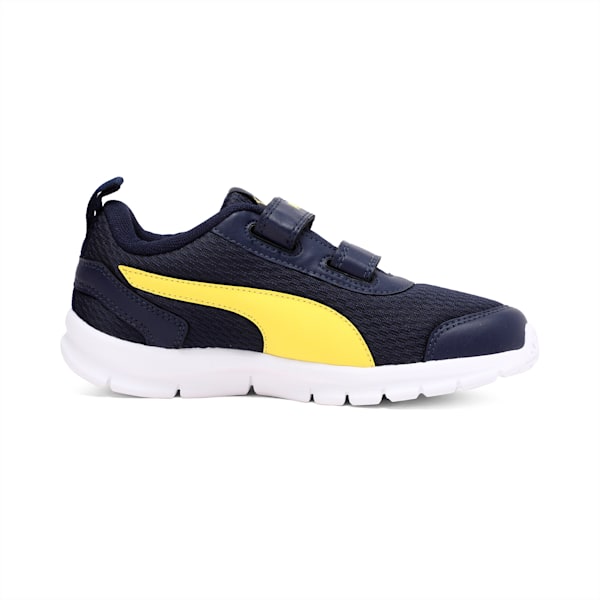 Racer Kid's Sneakers, Peacoat-Blazing Yellow, extralarge-IND