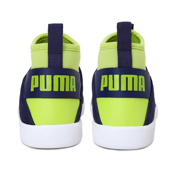 Lazy Knit Mid Youth Sneakers, Peacoat-Limepunch, extralarge-IND