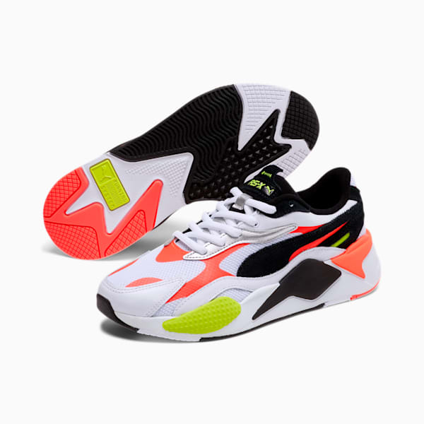 RS-X³ Lava Blast Sneakers, Puma White-Puma Black-Lava Blast, extralarge