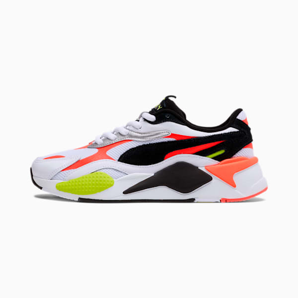 RS-X³ Lava Blast Sneakers, Puma White-Puma Black-Lava Blast, extralarge