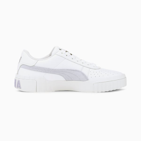 Cali Corduroy Women's Sneakers, Puma White-Purple Heather, extralarge