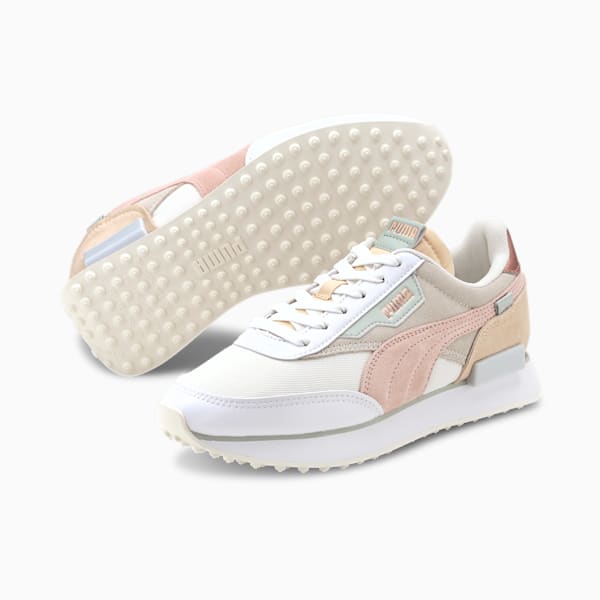 Future Rider Soft Metal Women's Sneakers, Marshmallow-Natural Vachetta, extralarge