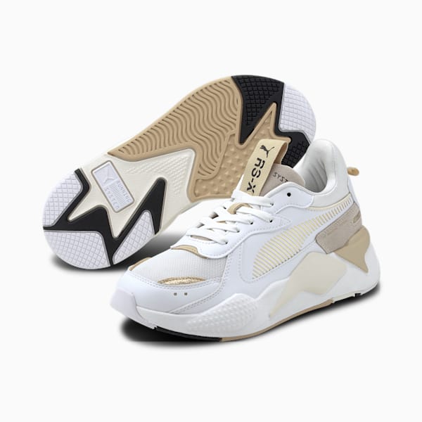 RS-X Mono Metal Women's Trainers, Puma White-Puma Team Gold, extralarge