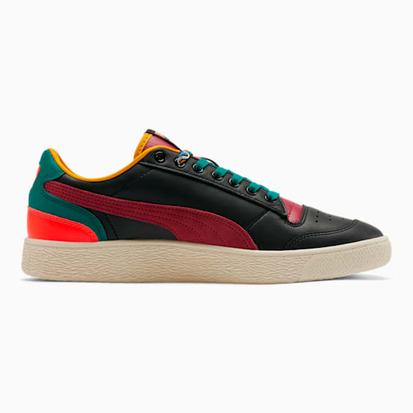 Ralph Sampson Lo BHM Men's Sneakers, Puma Black-Burnt Russet-Teal Green, extralarge