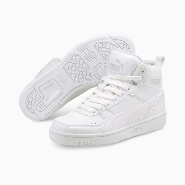 Rebound JOY Sneakers Big Kids, Puma White-Puma White-Limestone, extralarge