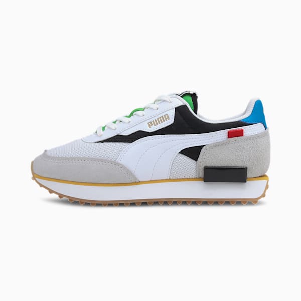 Future Rider WH Kids' Sneakers JR, Puma White-Puma Black, extralarge