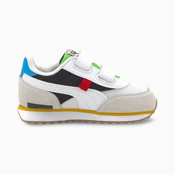 Future Rider WH Toddler Shoes, Puma White-Puma Black, extralarge