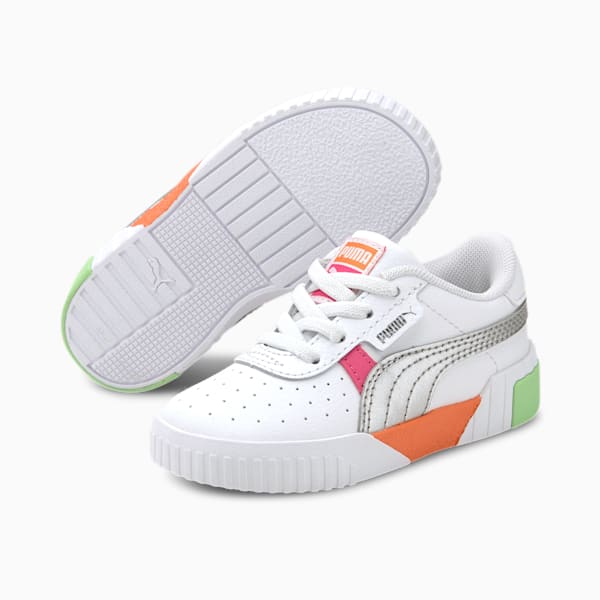 Cali Crazy Toddler Shoes, Puma White-Glowing Pink, extralarge