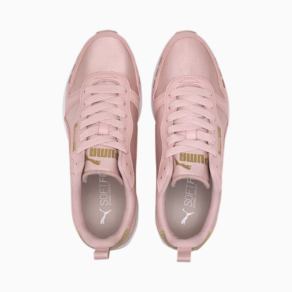 PUMA R78 Metallic Women's Sneakers, Peachskin-Puma Team Gold, extralarge