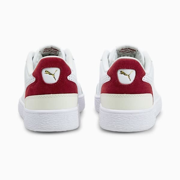 Ralph Sampson Lo Perforated Colour Unisex Sneakers, Puma White-Intense Red-Ivory Glow, extralarge-IND