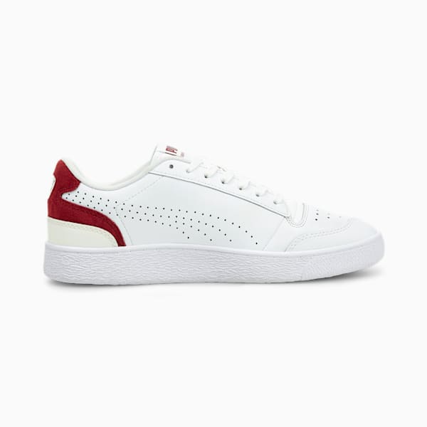 Ralph Sampson Lo Perforated Colour Unisex Sneakers, Puma White-Intense Red-Ivory Glow, extralarge-IND