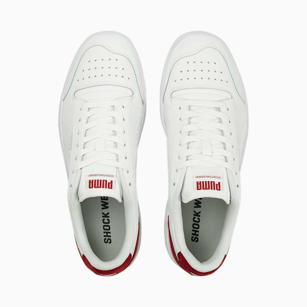 Ralph Sampson Lo Perforated Colour Unisex Sneakers, Puma White-Intense Red-Ivory Glow, extralarge-IND