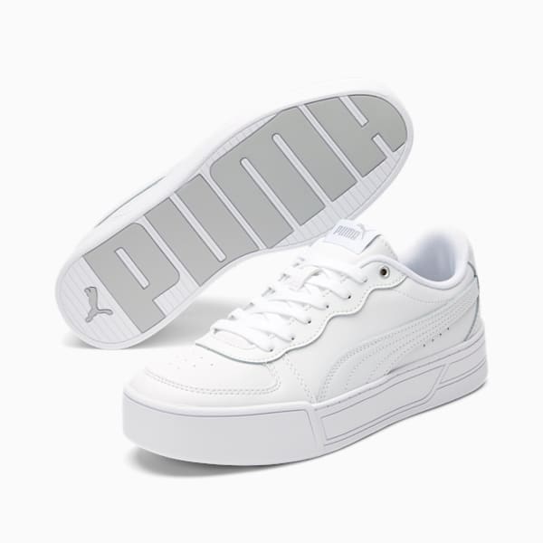 Skye Women's Sneakers, Puma White-Puma White-Puma Silver-Gray Violet, extralarge