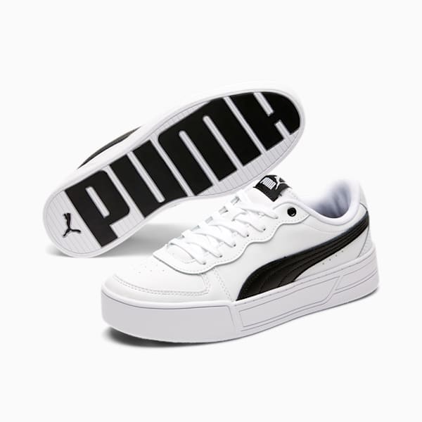 Skye Women's Sneakers, Puma White-Puma Black, extralarge