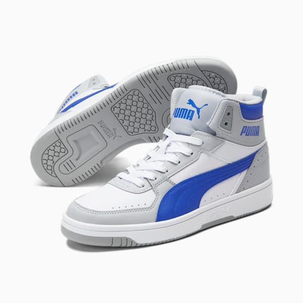Rebound JOY Sneakers, Platinum Gray-Royal Sapphire
