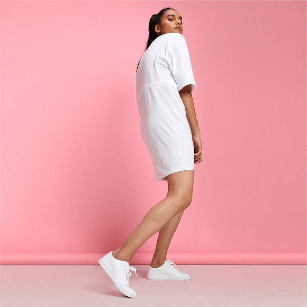 Court Pure SoftFoam+ Sneakers, Puma White-Puma White-Pink Lady, extralarge-IND