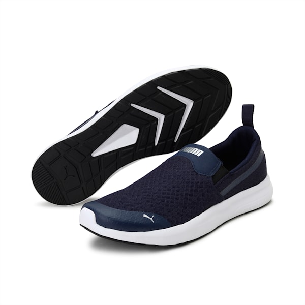 Puma slip ons silver men top