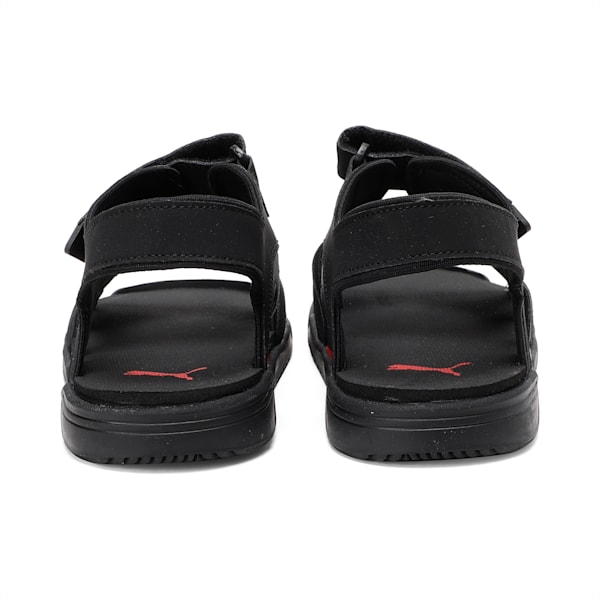 Glen Unisex Sandals, Puma Black-High Risk Red, extralarge-IND