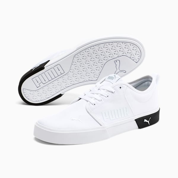 El Rey II Men's Slip-On Shoes, Puma White-Puma Black, extralarge