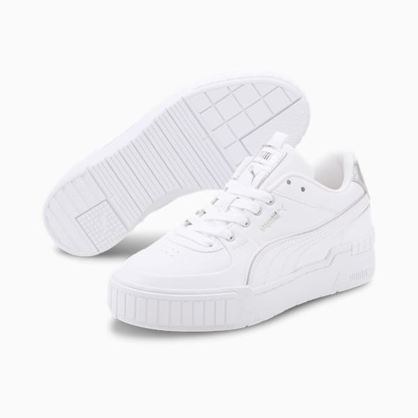 Cali Sport Wabi-Sabi Women's Sneakers, Puma White-Puma Silver, extralarge