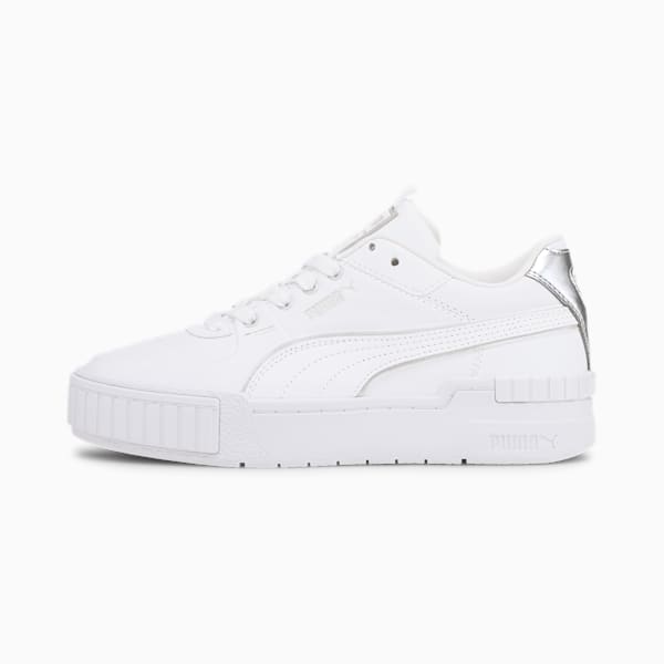 Cali Sport Wabi-Sabi Women's Sneakers, Puma White-Puma Silver, extralarge