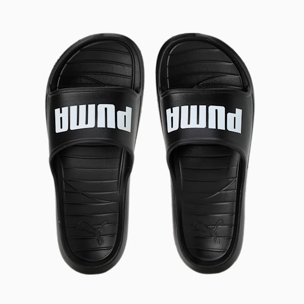 Divecat V2 Lite Unisex Slides, Puma Black-Puma White, extralarge-IND